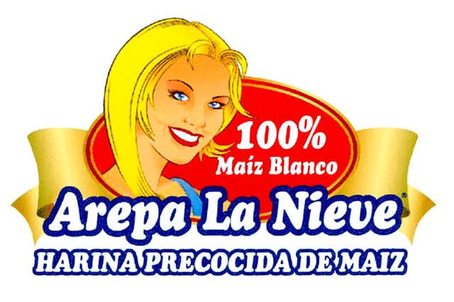 100% AREPA LA NIEVE HARINA PRE COCIDA DE MAIZ