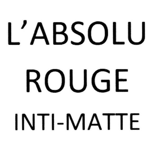 L'ABSOLU ROUGE INTI-MATTE