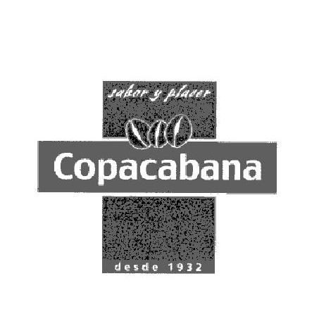 COPACABANA SABOR Y PLACER DESDE 1932
