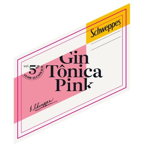 SCHWEPPES GIN TONICA PINK VOL 5% TEOR ALCOOLICO J.SCHWEPPES