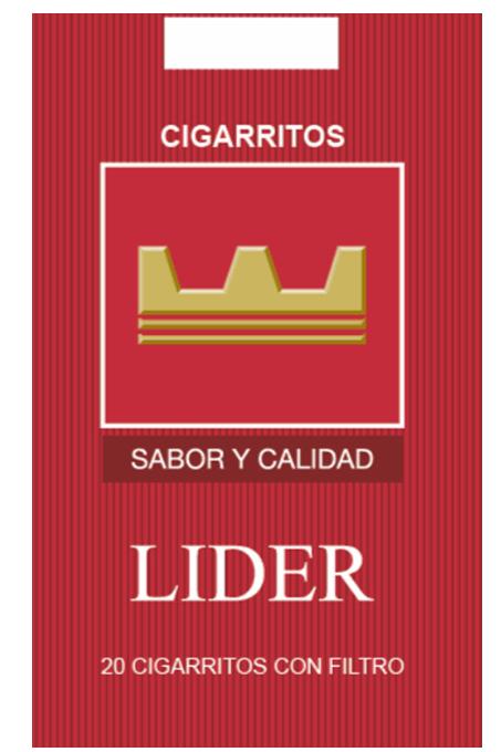 CIGARRITOS SABOR Y CALIDAD LIDER 20 CIGARRITOS CON FILTRO