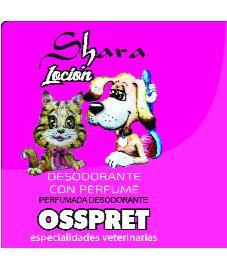 SHARA LOCION DESODORANTE CON PERFUME PERFUMADA DESODORANTE OSSPRET ESPECIALIDADES VETERINARIAS