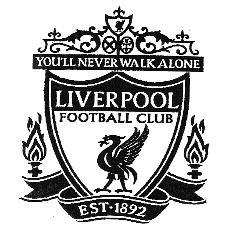 LIVERPOOL FOOTBALL CLUB  YOU'LL NEVER WALK ALONE EST-1892