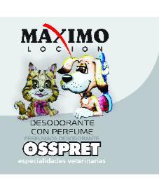 MAXIMO LOCION DESODORANTE CON PERFUME PERFUMADA DESODORANTE OSSPRET ESPECIALIDADES VETERINARIAS