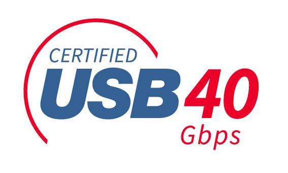 CERTIFIED USB 40 GBPS