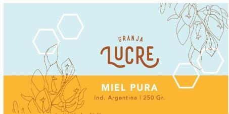 GRANJA LUCRE MIEL PURA IND. ARGENTINA 250 GR