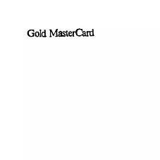 GOLD MASTERCARD