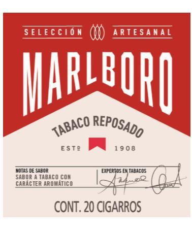 MARLBORO SELECCIÓN ARTESANAL TABACO REPOSADO ESTD 1908