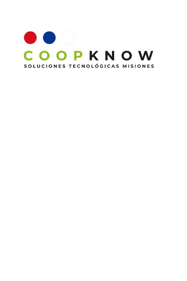 COOPKNOW SOLUCIONES TECNOLOGICAS MISIONES