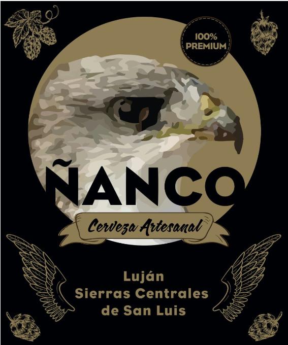 ÑANCO CERVEZA ARTESANAL LUJAN SIERRAS CENTRALES DE SAN LUIS 100% PREMIUM