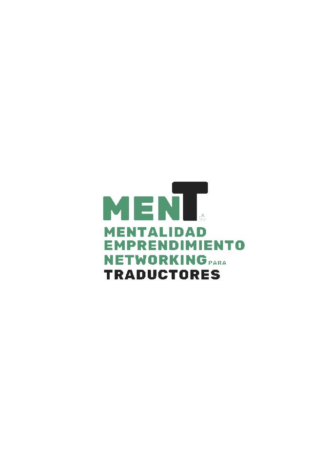 MEN-T MENTALIDAD, EMPRENDIMIENTO Y NETWORKING PARA TRADUCTORES