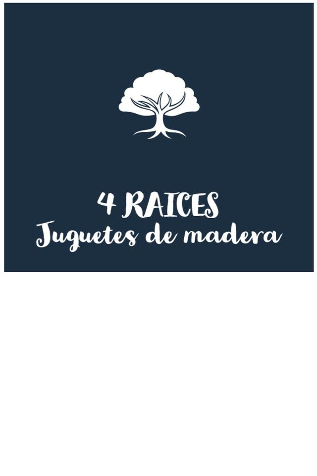 4 RAICES JUGUETES DE MADERA