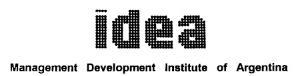 IDEA MANAGEMENT DEVELOPMENT INSTITUTE OF ARGENTINA