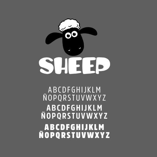 SHEEP ABCDFGHIJKLMÑOPQRSTUVWXYZ ABCDFGHIJKLMÑOPQRSTUVWXYZ