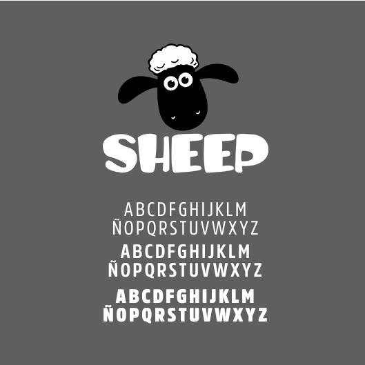 SHEEP ABCDFGHIJKLMÑOPQRSTUVWXYZ ABCDFGHIJKLMÑOPQRSTUVWXYZ