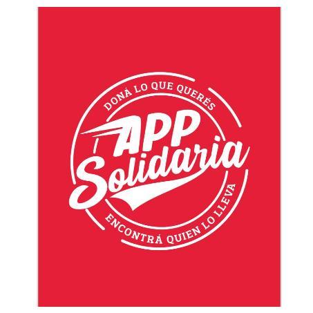 APP SOLIDARIA DONÁ LO QUE QUERÉS ENCONTRÁ QUIEN LO LLEVA