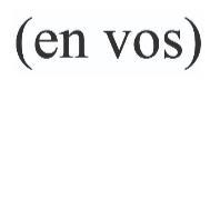 (EN VOS)