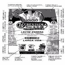 LA SERENISIMA MENOS DE 50.000 LAS 24 HS. LOS 365 DIAS DEL AÑO LECHE ENTERA CON AZUCAR LARGA VIDA EXTRA CALCIO CONT. NETO 200CM3 INDUSTRIA ARGENTINA C TENOR GRASO 3%