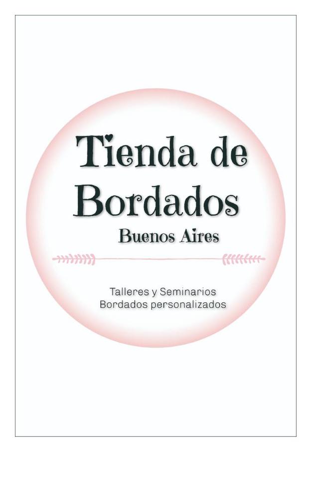 TIENDA DE BORDADOS BUENOS AIRES TALLERES Y SEMINARIOS BORDADOS PERSONALIZADOS