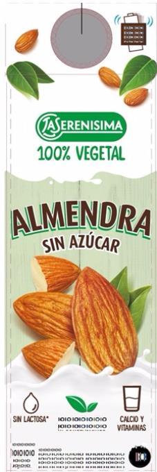 LA SERENISIMA 100% VEGETAL ALMENDRA SIN AZUCAR SIN LACTOSA CALCIO Y VITAMINAS