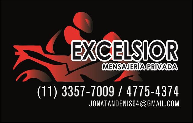 EXCELSIOR MENSAJERIA PRIVADA (11) 33577009 / 47754374 JONATANDENISE64@GMAIL.COM