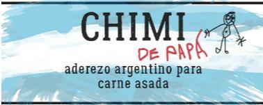 CHIMI DE PAPÁ ADEREZO ARGENTINO PARA CARNE ASADA