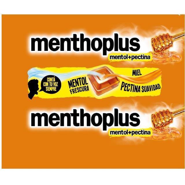 MENTHOPLUS MENTOL+PECTINA CONTÁ CON TU VOZ SIEMPRE MENTOL FRESCURA MIEL PECTINA SUAVIDAD MENTHOPLUS MENTOL+PECTINA