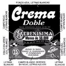 CREMA DOBLE LS LA SERENISIMA MENOS DE 50.000 MASTELLONE