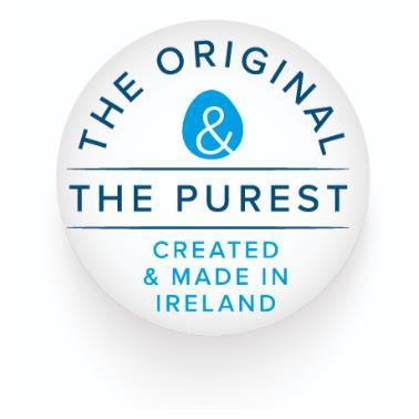 THE ORIGINAL & THE PUREST CREATED & MADE IN IRELAND