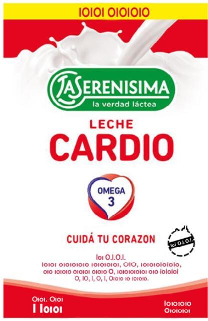 LA SERENISIMA LA VERDAD LACTEA LECHE CARDIO OMEGA 3 CUIDA TU CORAZON