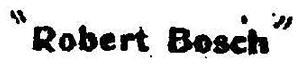 ROBERT BOSCH