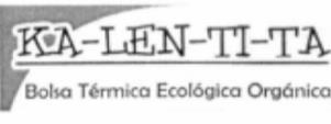 KA-LEN-TI-TA BOLSA TERMICA ECOLOGICA ORGANICA