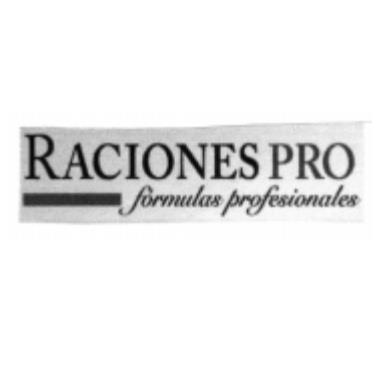RACIONES PRO FORMULAS PROFESIONALES