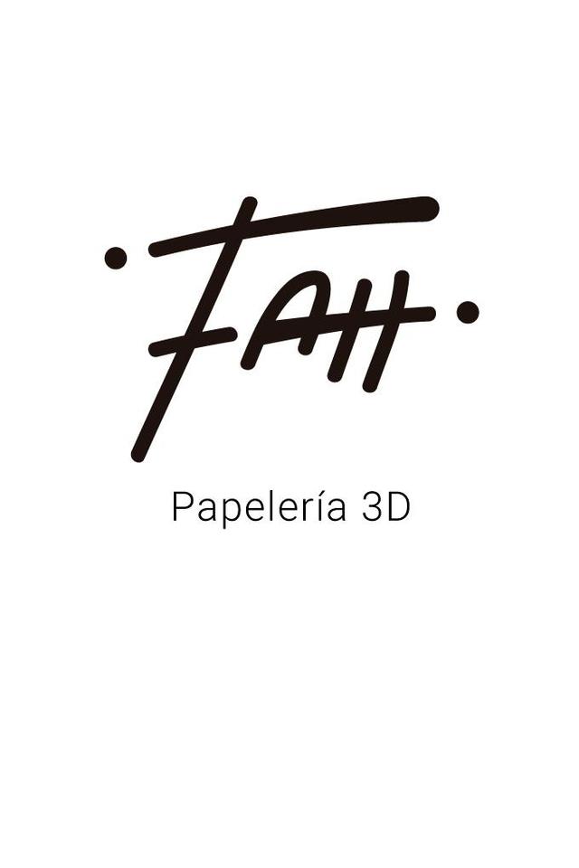 ¡FAH! PAPELERÍA 3D