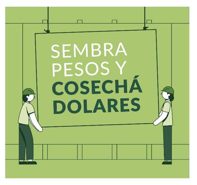 SEMBRA PESOS Y COSECHA DOLARES