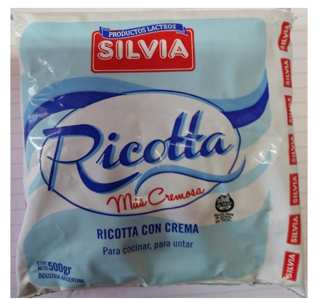 PRODUCTOS LACTEOS - SILVIA - RICOTTA MAS CREMOSA - RICOTTA CON CREMA PARA COCINAR PARA UNTAR