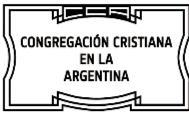 CONGREGACION CRISTIANA EN LA ARGENTINA