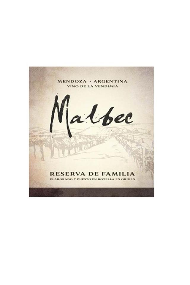 MALBEC MENDOZA ARGENTINA VINO DE LA VENDIMIA RESERVA DE FAMILIA