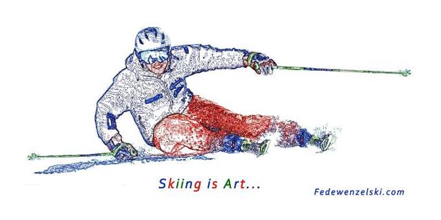 SKIING IS ART - FEDEWENZELSKI.COM