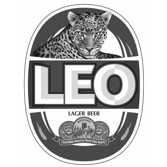 LEO LAGER BEER MONCHEN GOLD MEDAL AWARD FOR WORLD CLASS QUALITY