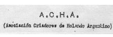 A.C.H.A. (ASOCIACION CRIADORES DE HOLANDO ARGENTINO)